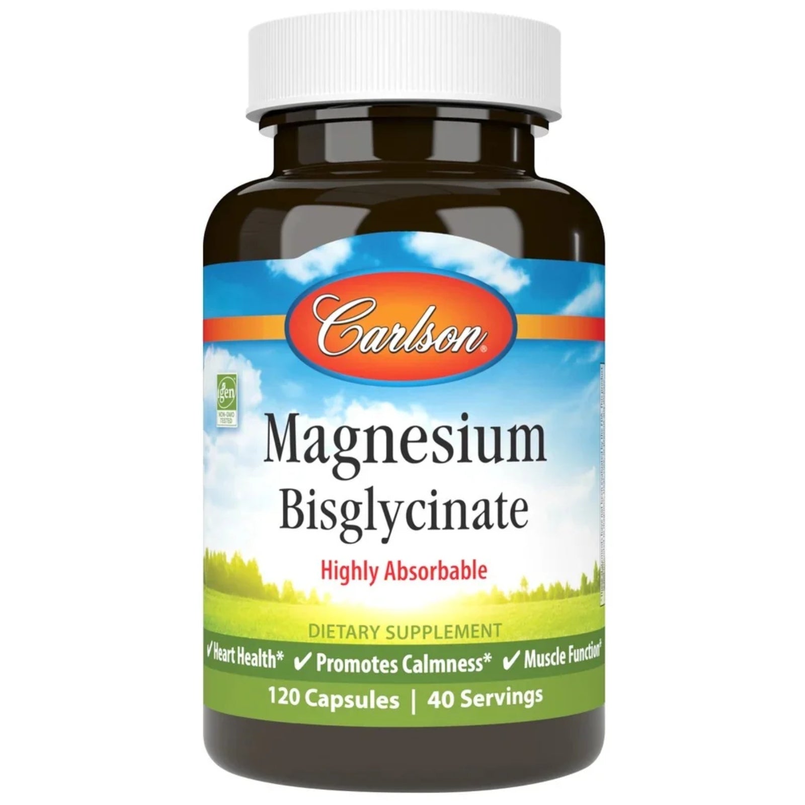 Carlson Labs, Magnesium Bisglycinate, 120 Capsules UPC 088395565106 | Hilife Vitamins